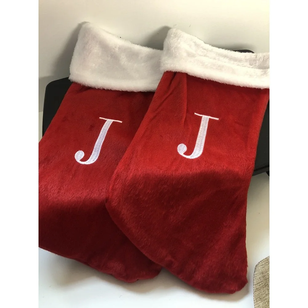Christmas‎ Felt Stocking Decoration Set of 5 — Holiday Socks Ornaments